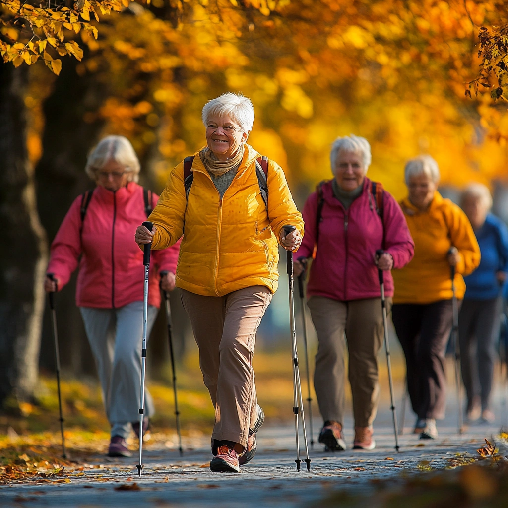 Скандинавська ходьба для пенсіонерів